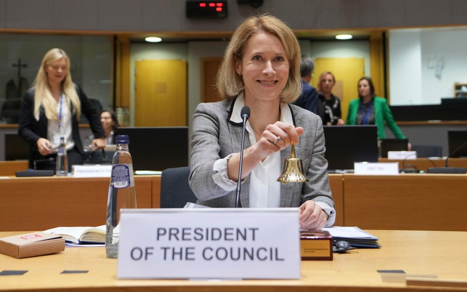 EU:s nya utrikeschef Kaja Kallas ledde på måndagen sitt första utrikesministermöte sedan tillträdet den 1 december.