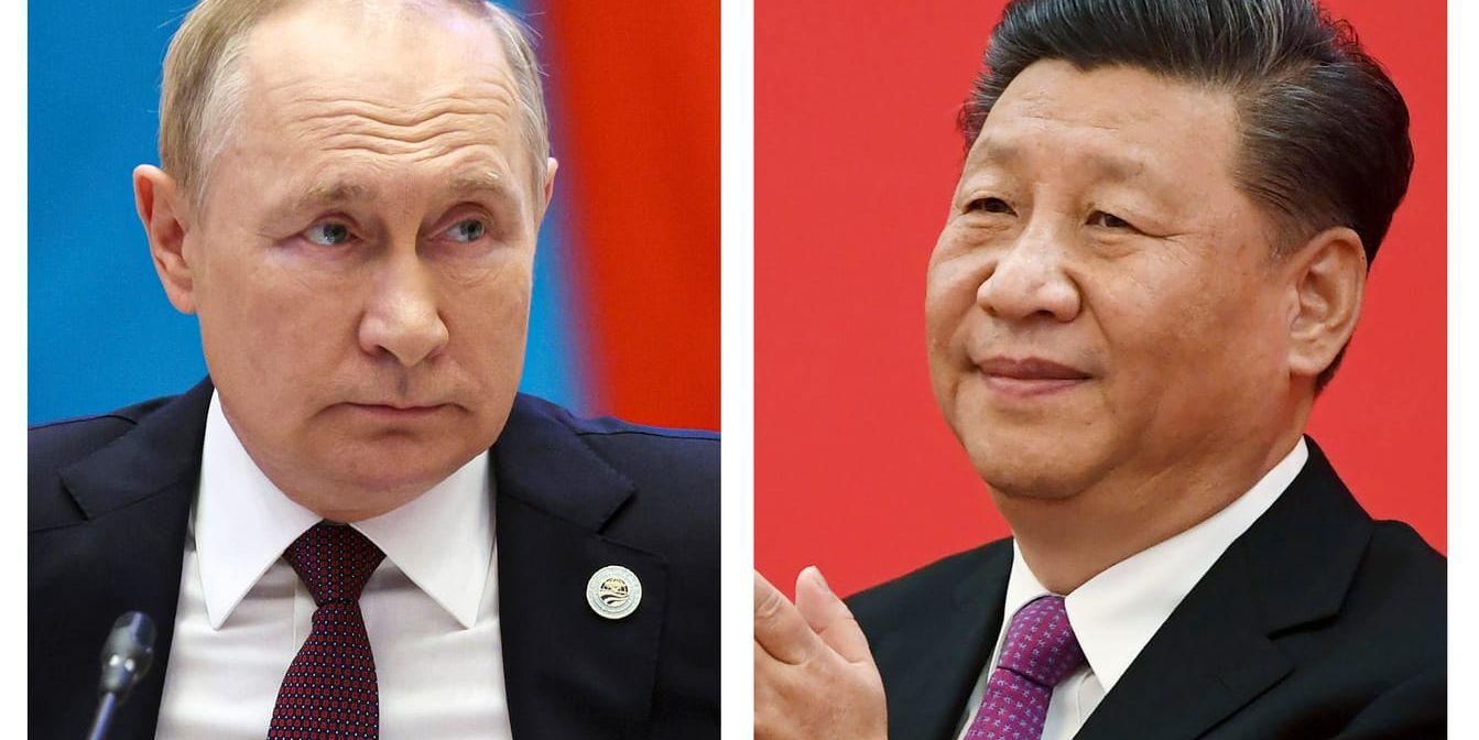Vladimir Putin får besök av Xi Jinping måndag till och med onsdag.