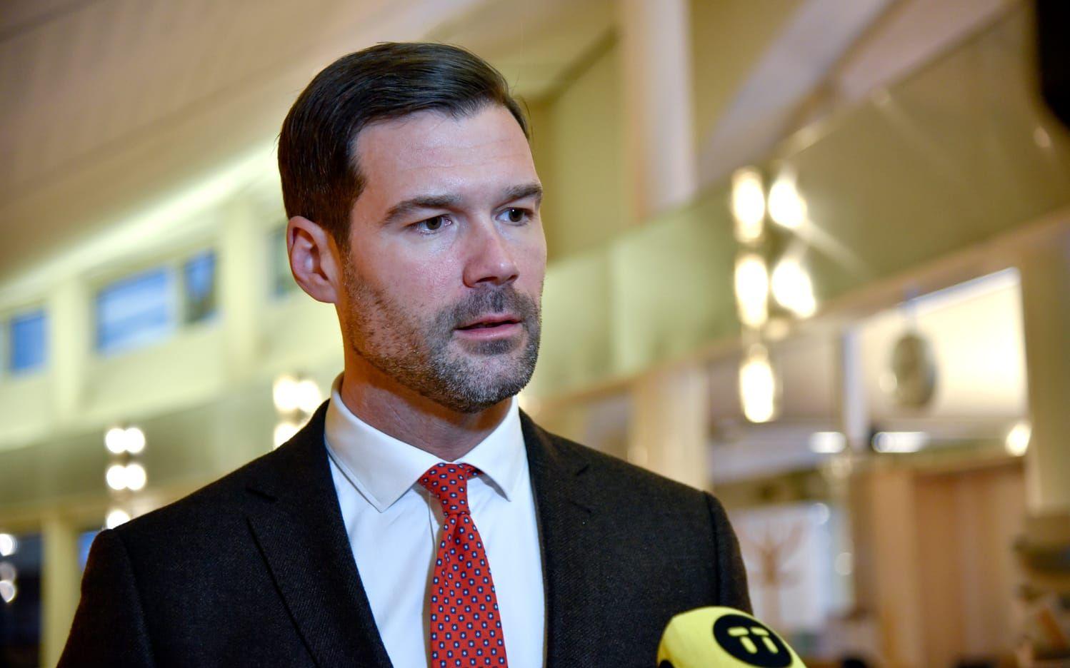 Moderaternas rättspolitiske talesperson Johan Forssell. Arkivbild.