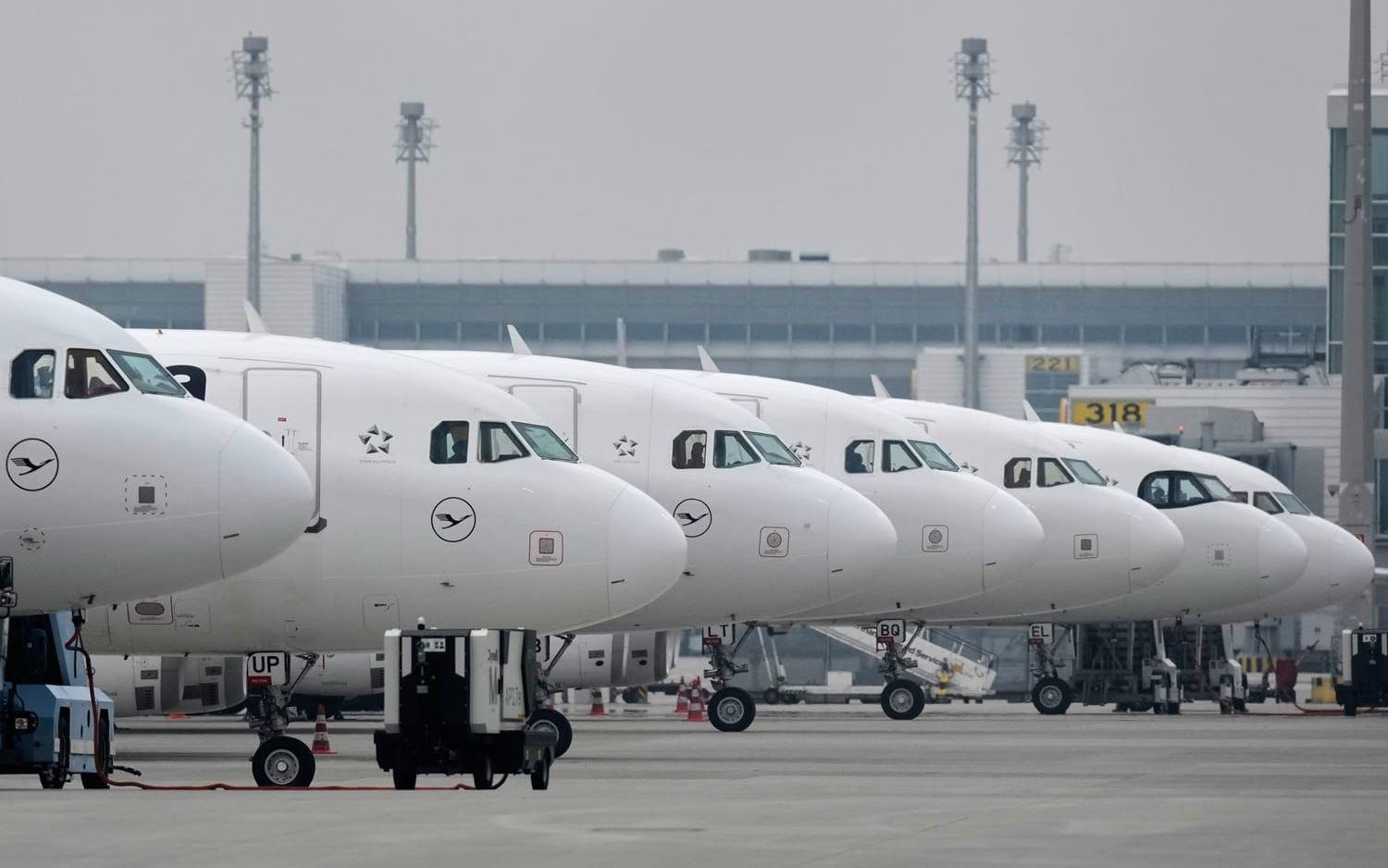 Minskad förlust och ökade intäkter för Lufthansa i första kvartalet. Arkivbild