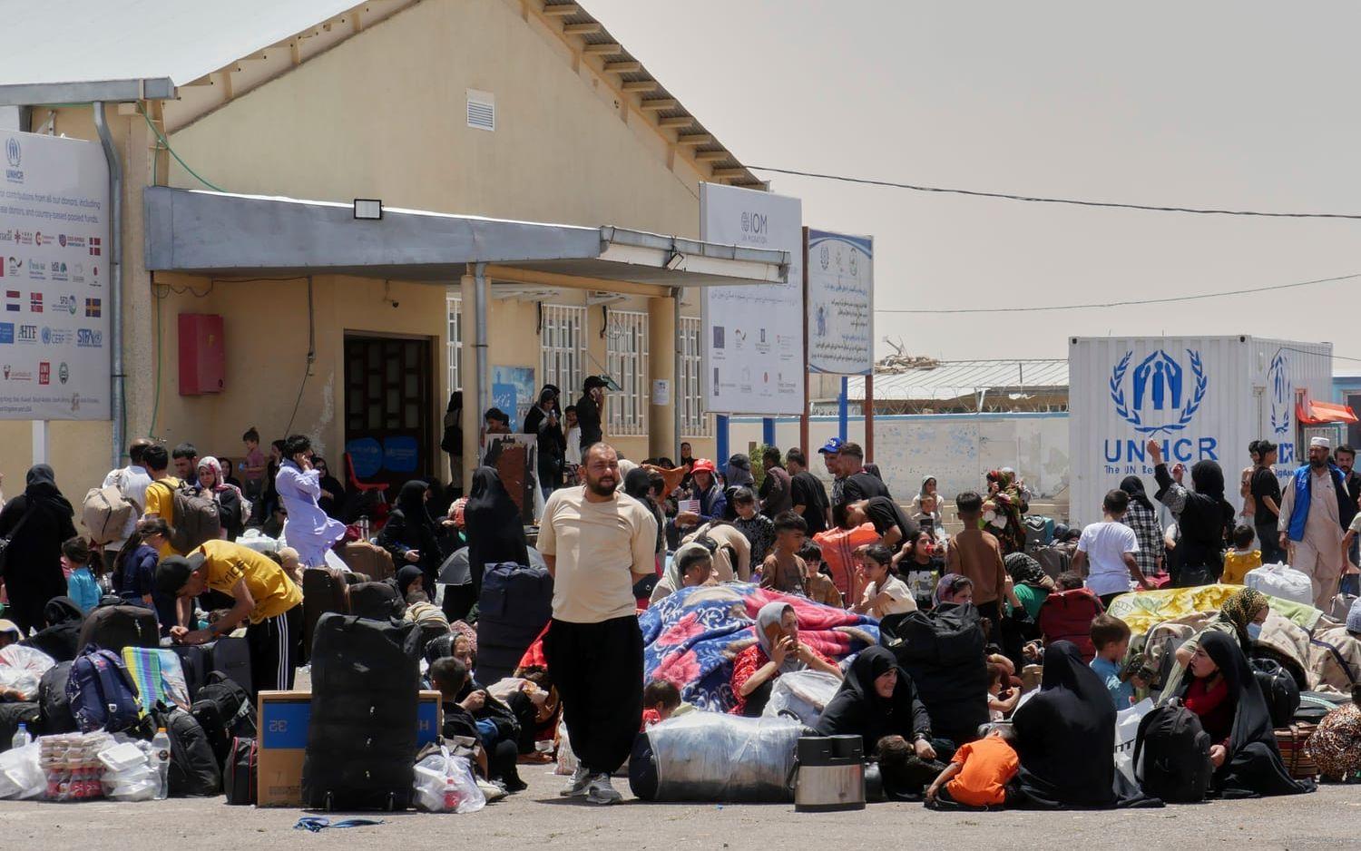 FN har varnat för att nästan hälften av Afghanistans befolkning kommer att behöva humanitärt bistånd i år. Arkivbild på en UNHCR-anläggning i Islam Qala den 20 juni 2025. 