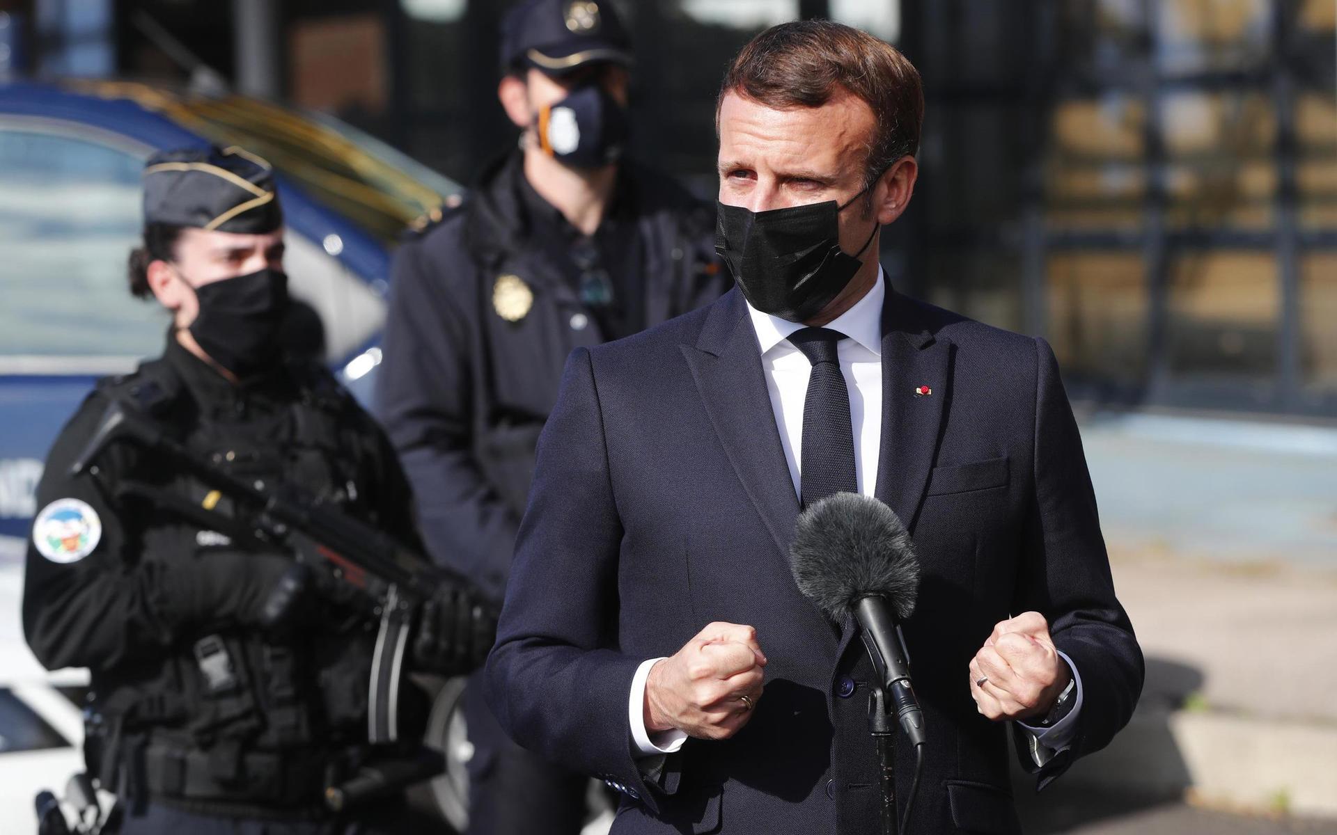 Frankrikes president Emmanuel Macron ser fram emot ett ökande samarbete med Joe Biden.