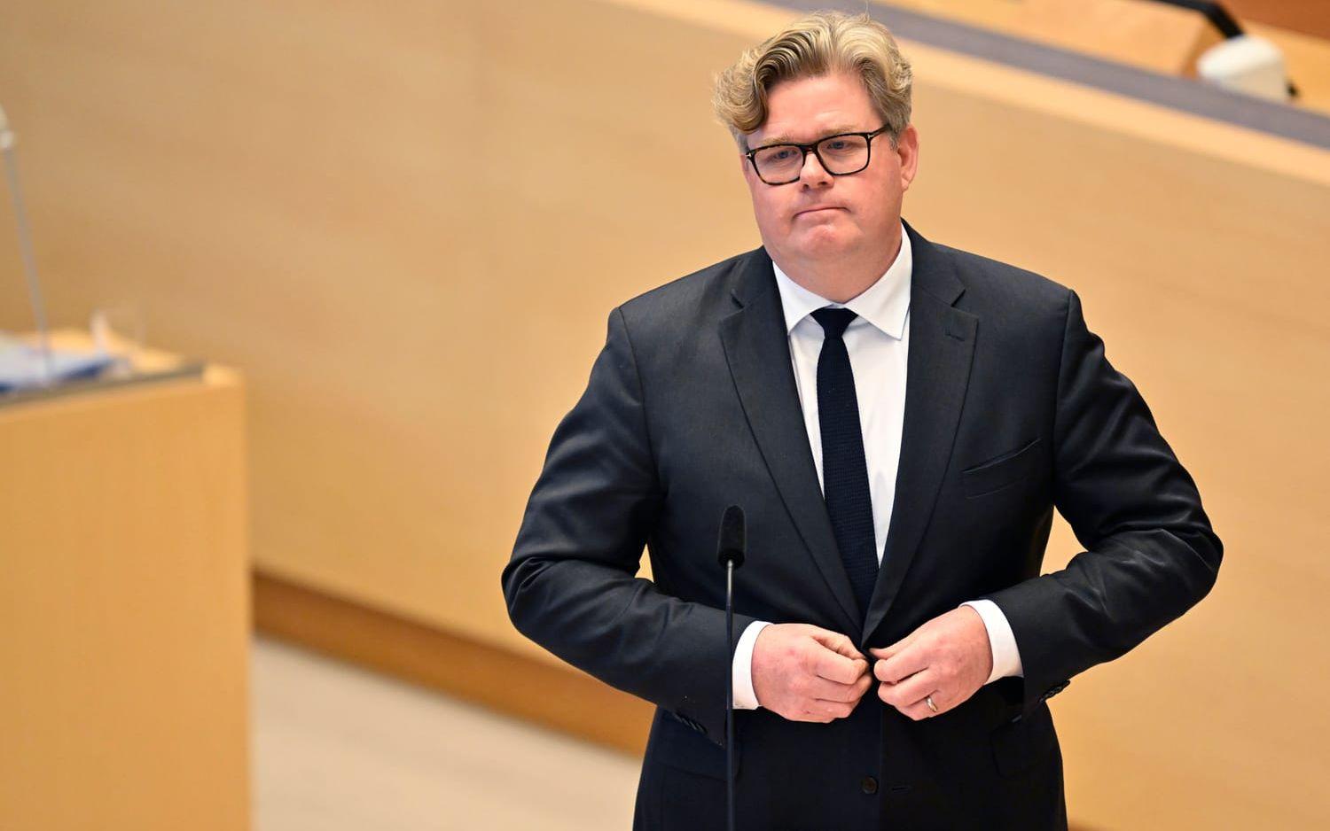 Justitieminister Gunnar Strömmer (M). Arkivbild.