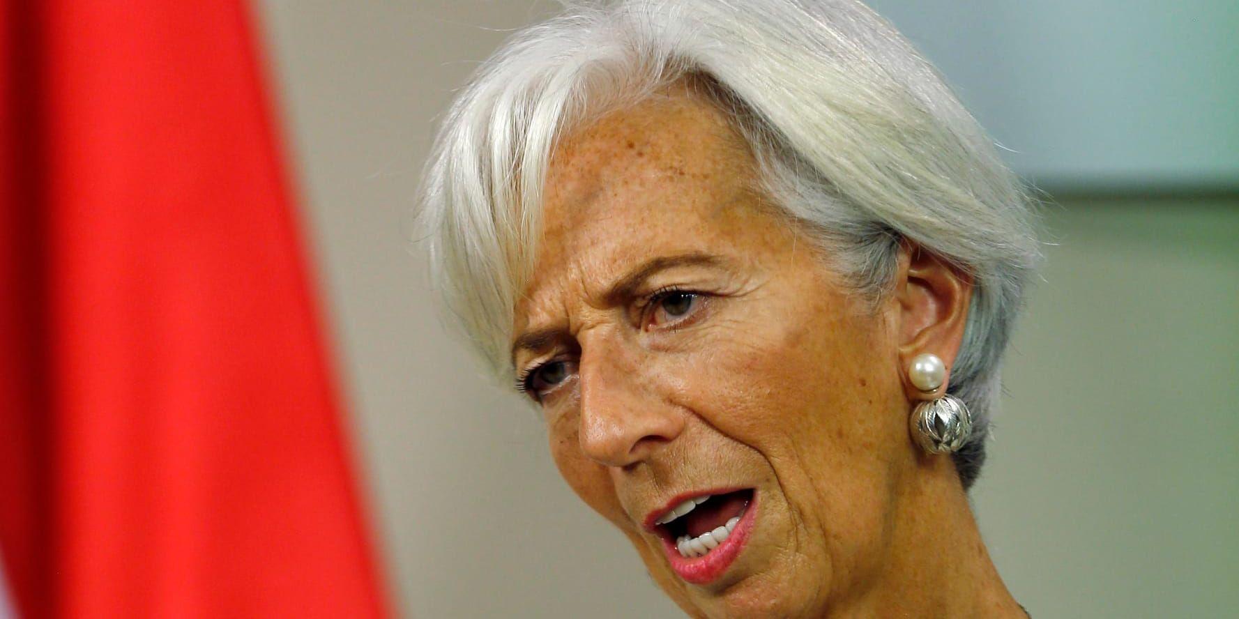 Christine Lagarde är chef för Internationella valutafondens (IMF). Arkivbild.