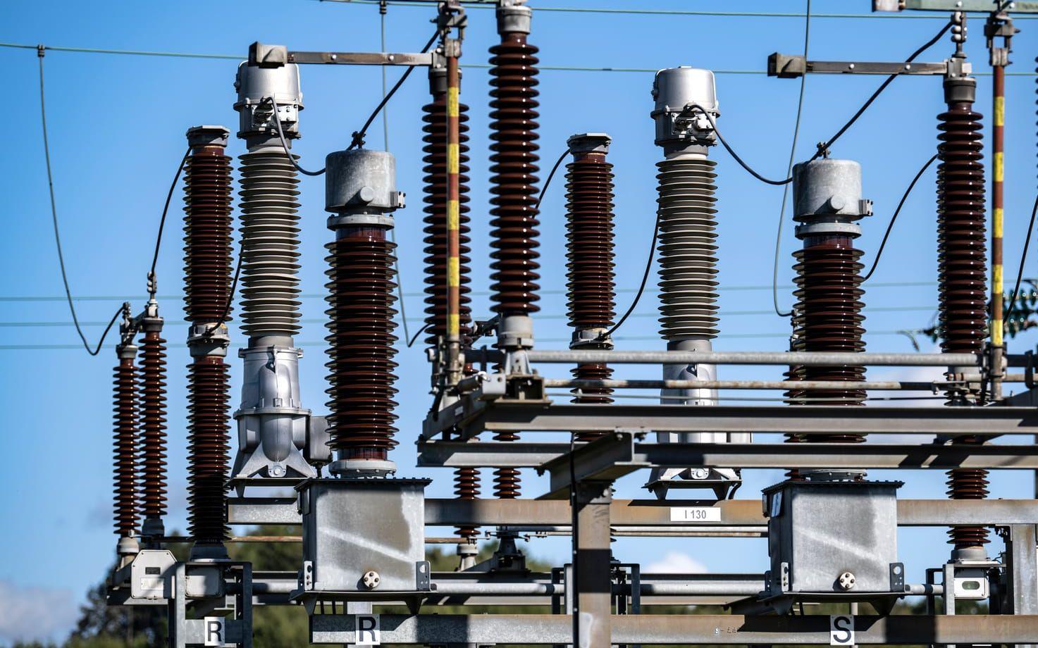 Det har exploderat i ett ställverk. Arkivbild.