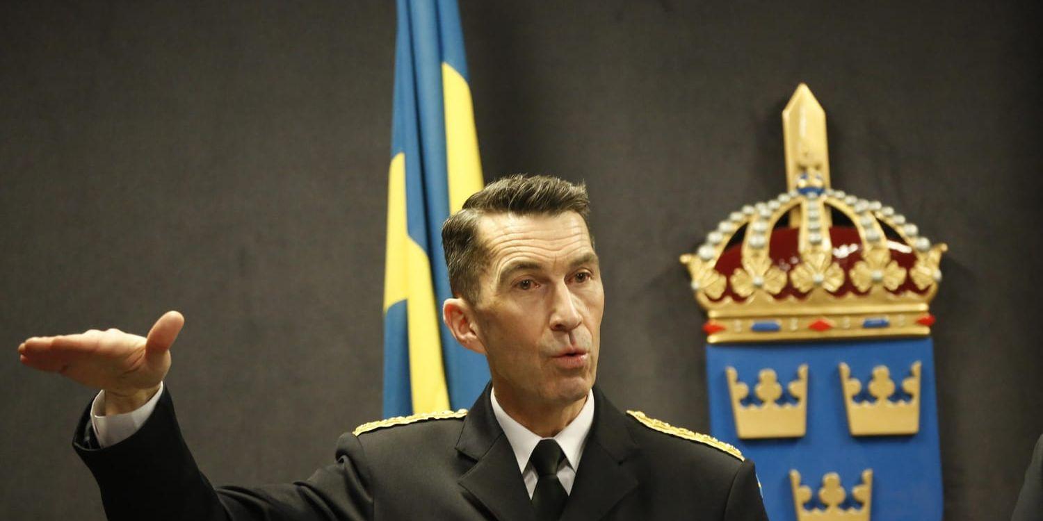 ÖB Micael Bydén får med största sannolikhet riksdagens godkännande för att förlänga mandatet för den svenska militära styrkan i Irak. Arkivbild