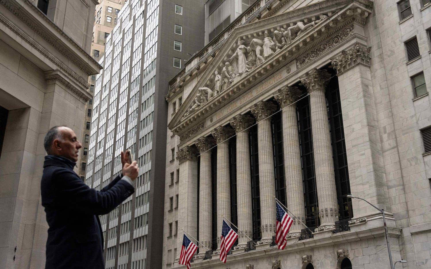 Börsindexen dalade i New York på torsdagen. Arkivbild.