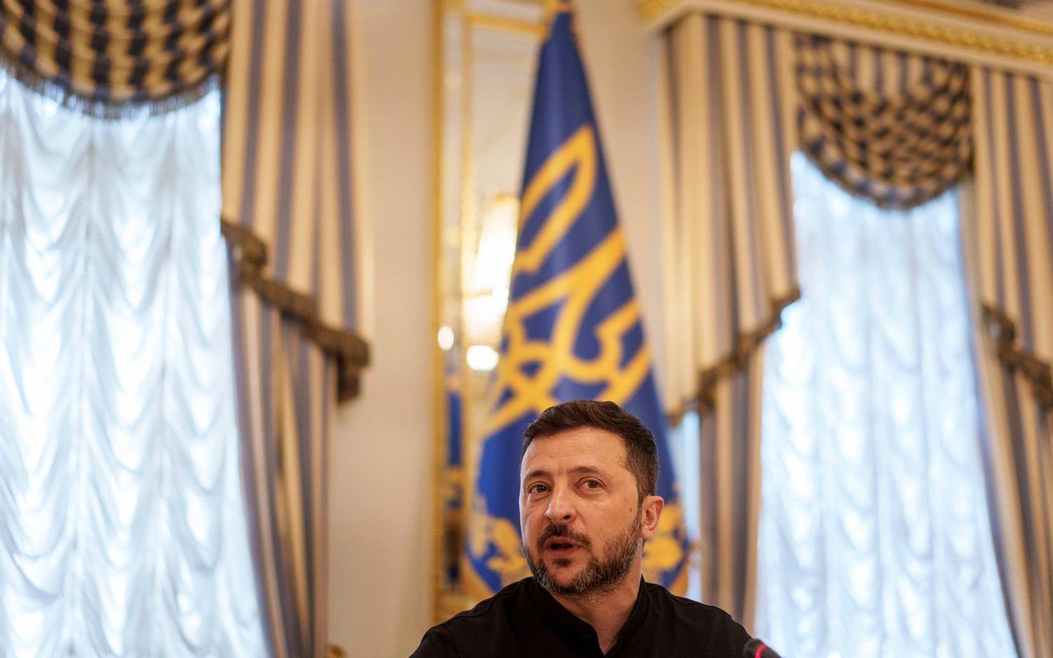Ukrainas president Volodymyr Zelenskyj förra veckan.