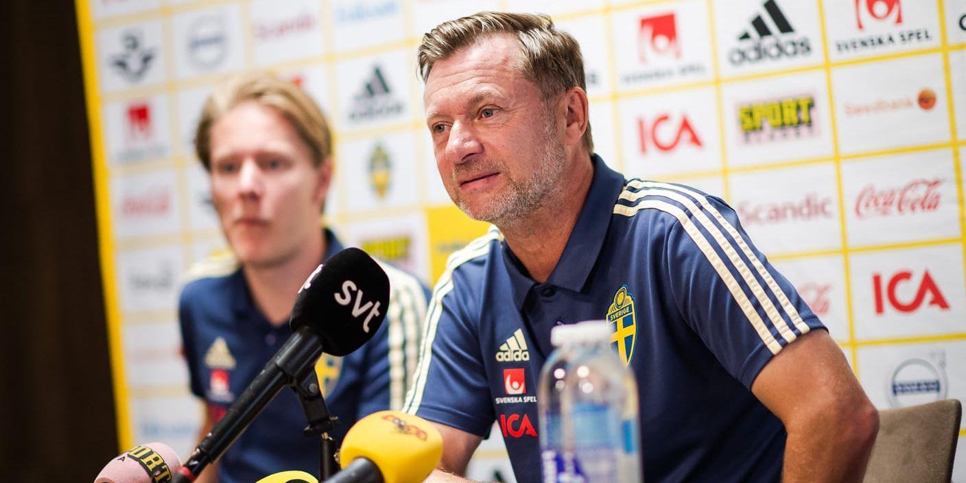 Peter Gerhardsson höll sin sista presskonferens under VM.
