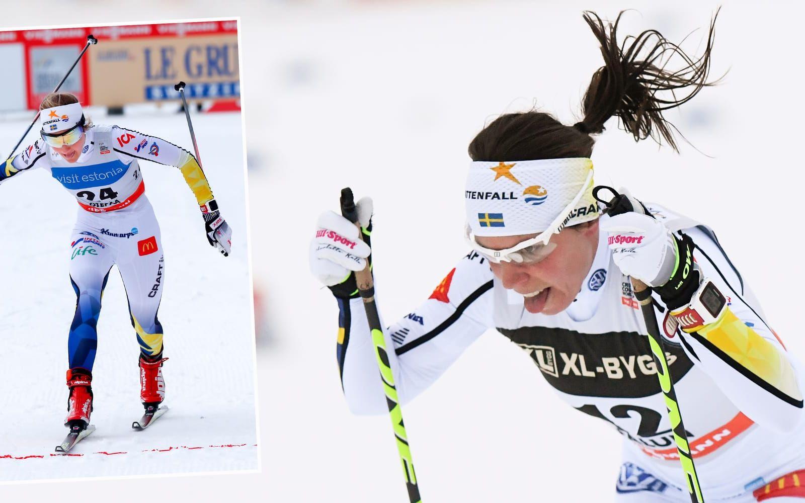 <strong>7. Skiathlon, damer 2 X 7,5 km.</strong> Här är både Charlotte Kalla och Stina Nilsson klara medaljkandidater. Kanske kan de hjälpas åt och därmed lura norskorna på guldet? Omöjligt är det inte. Chans till medalj: 50 procent. Chans till guld: 10 procent. Foto: TT