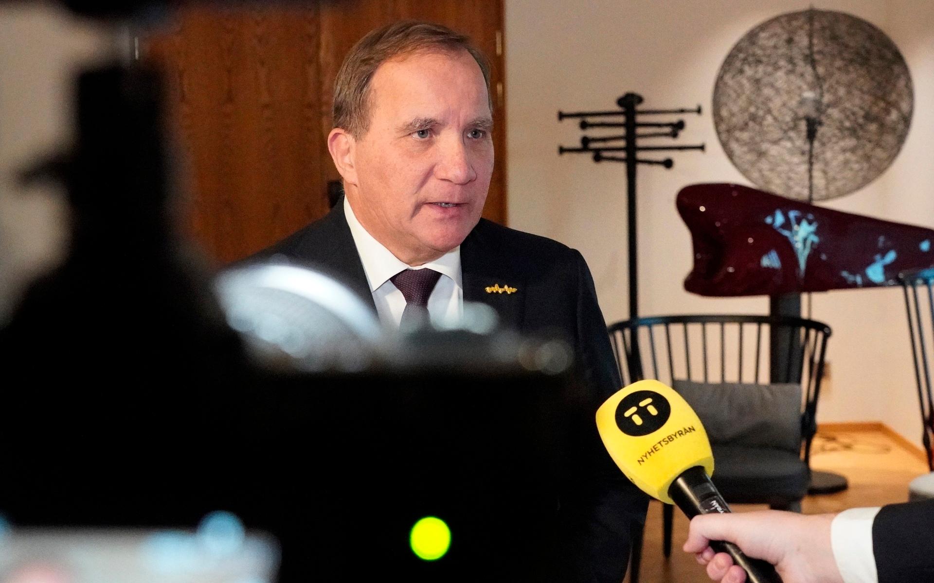 Statsminister Stefan Löfven intervjuas inför Malmöforumet - Malmö internationella forum för hågkomsten av Förintelsen och bekämpande av antisemitism.