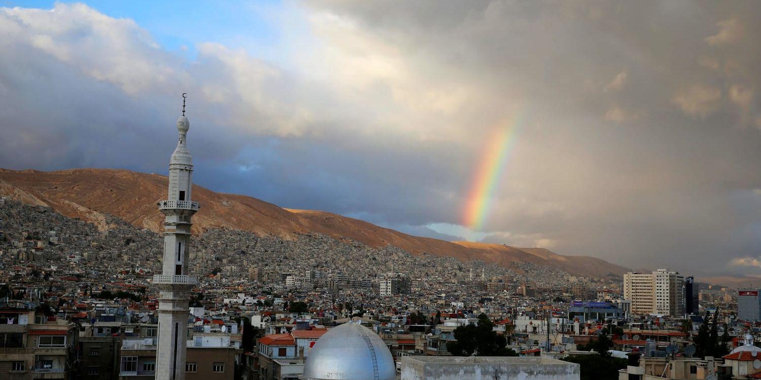 Regnbåge över Damaskus. 