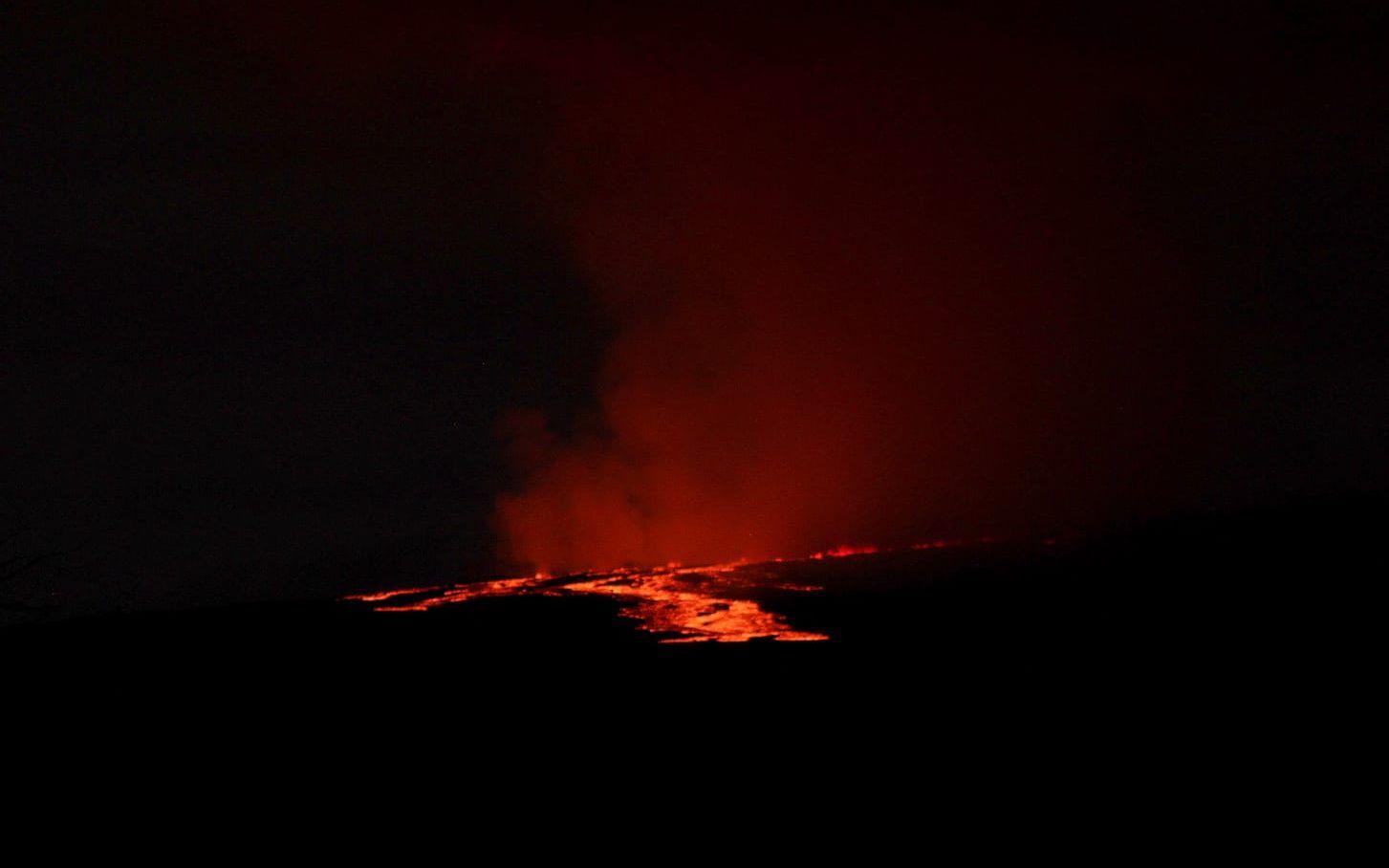 Vulkanutbrottet på Mauna Loa.