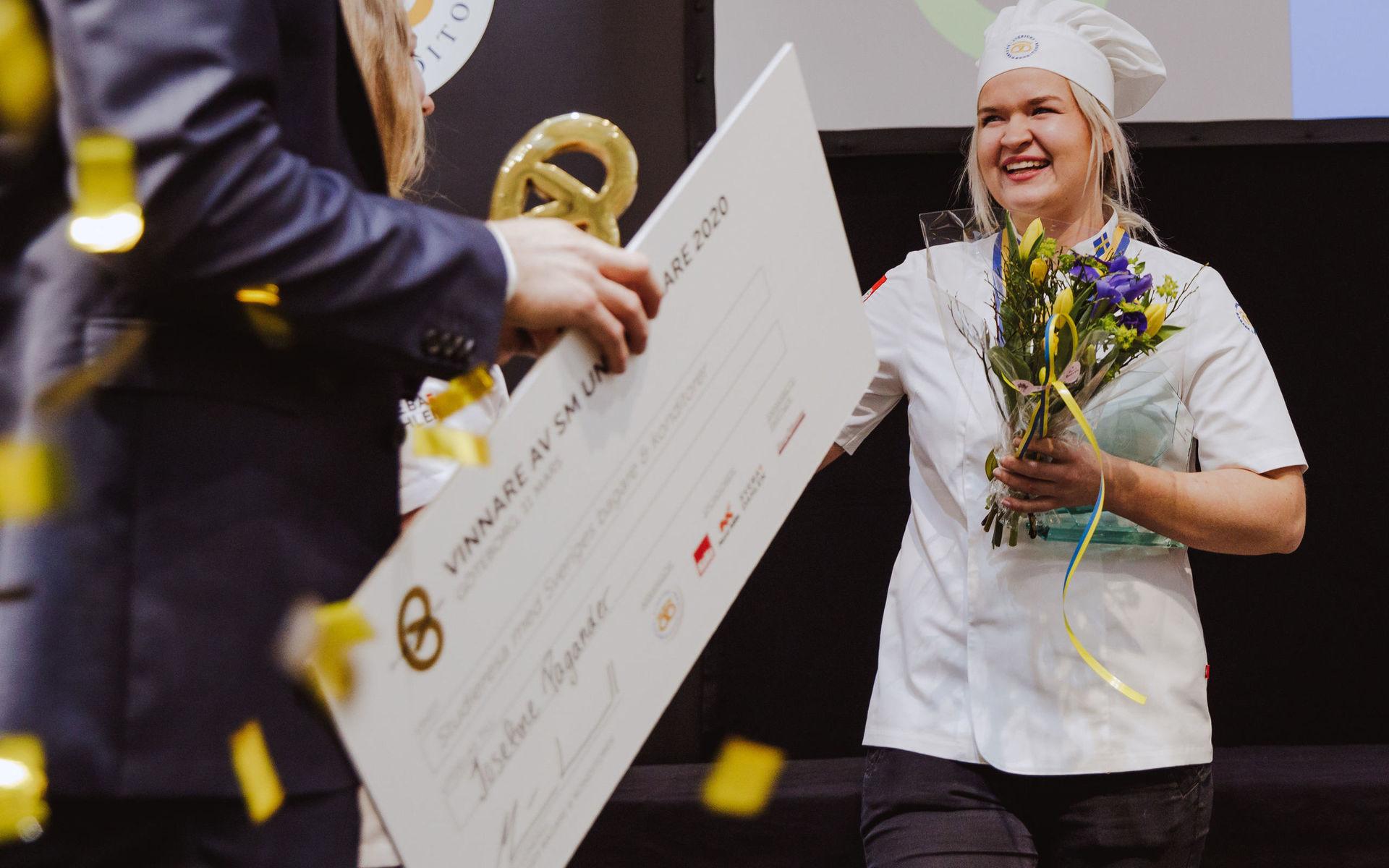 Vinnare av SM unga bagare 2020 blev Josefine Pagander.