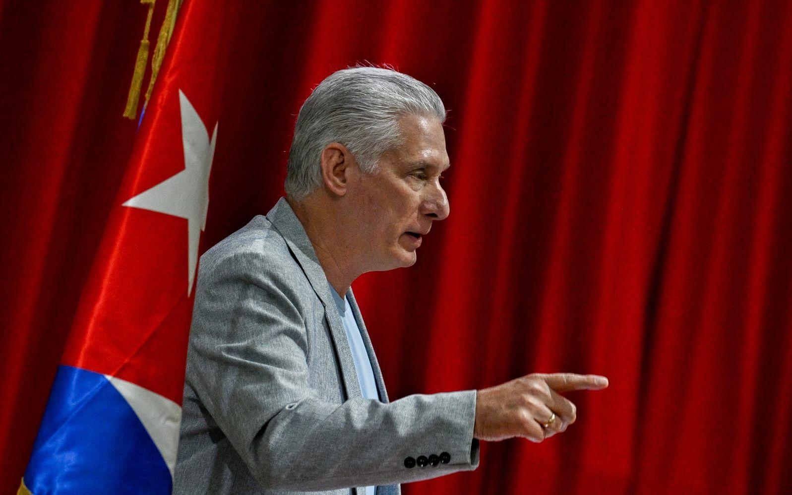 Kubas president Miguel Díaz-Canel. Arkivbild.