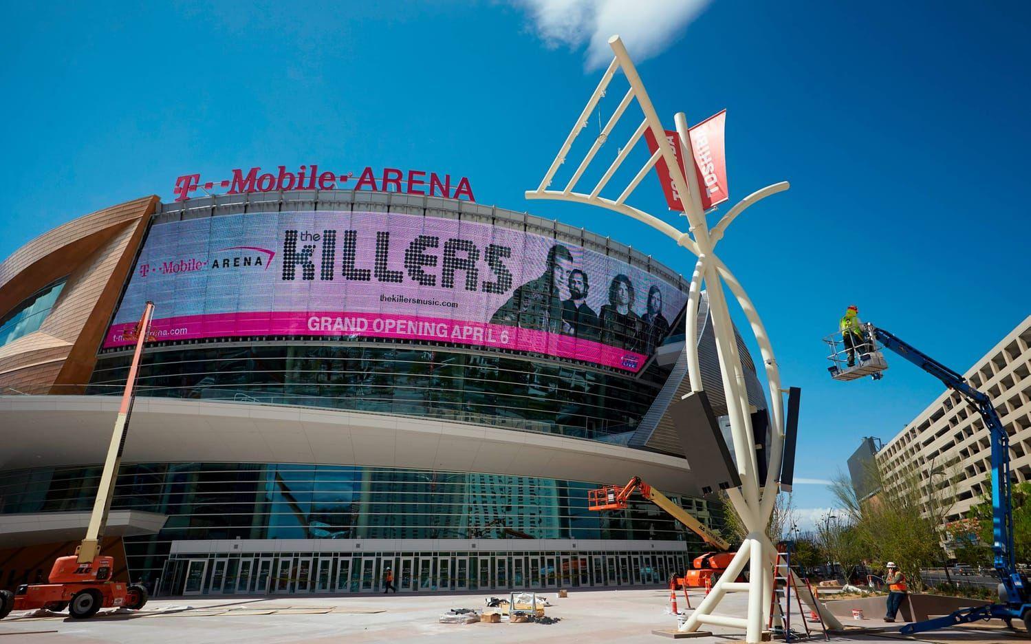 Matchen avgörs på nybyggda T-mobile arena i Las Vegas, Nevada. Bild: TT.