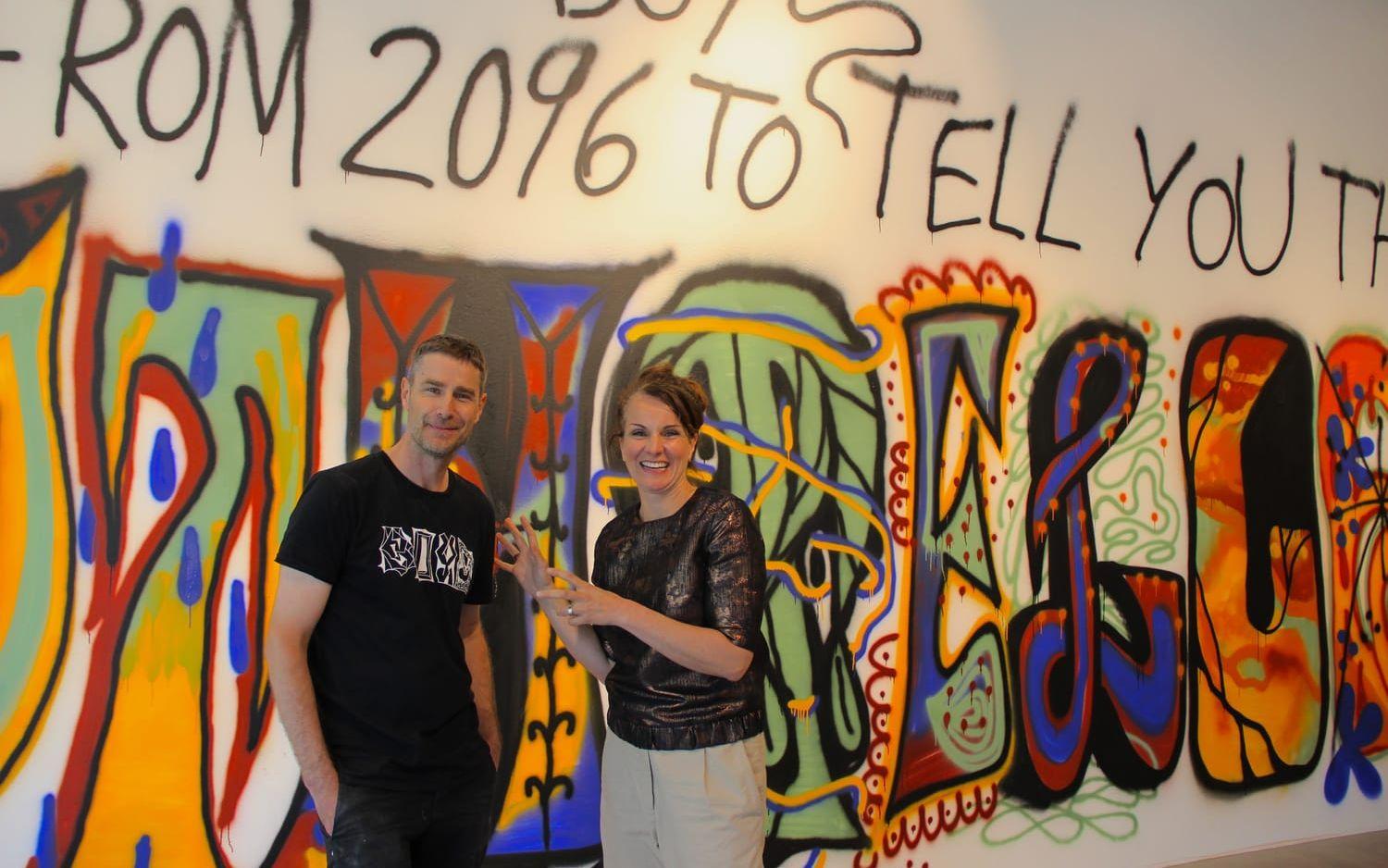 Utställningen Your Voice har tema yttrandefrihet. Mats Norström och Anna Minghetto vill visa inspirerande verk som engagerar besökarna. Bild: Christina Wagner