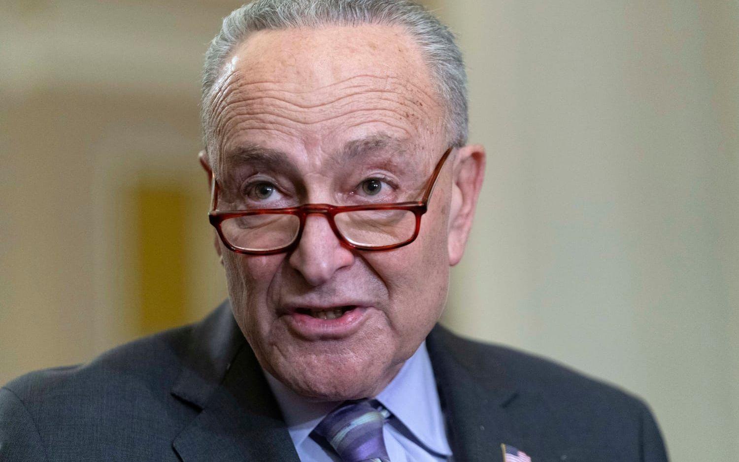Senatens majoritetsledare, demokraten Chuck Schumer, sade att han snabbt ska få till en andra omröstning. Arkivbild.