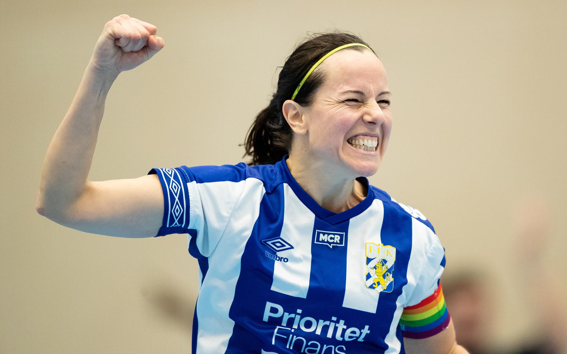 Frida Lundblad är tidigare elitspelare i fotboll och futsal och avslutade förra året karriären efter SM-guld med IFK Göteborg. 