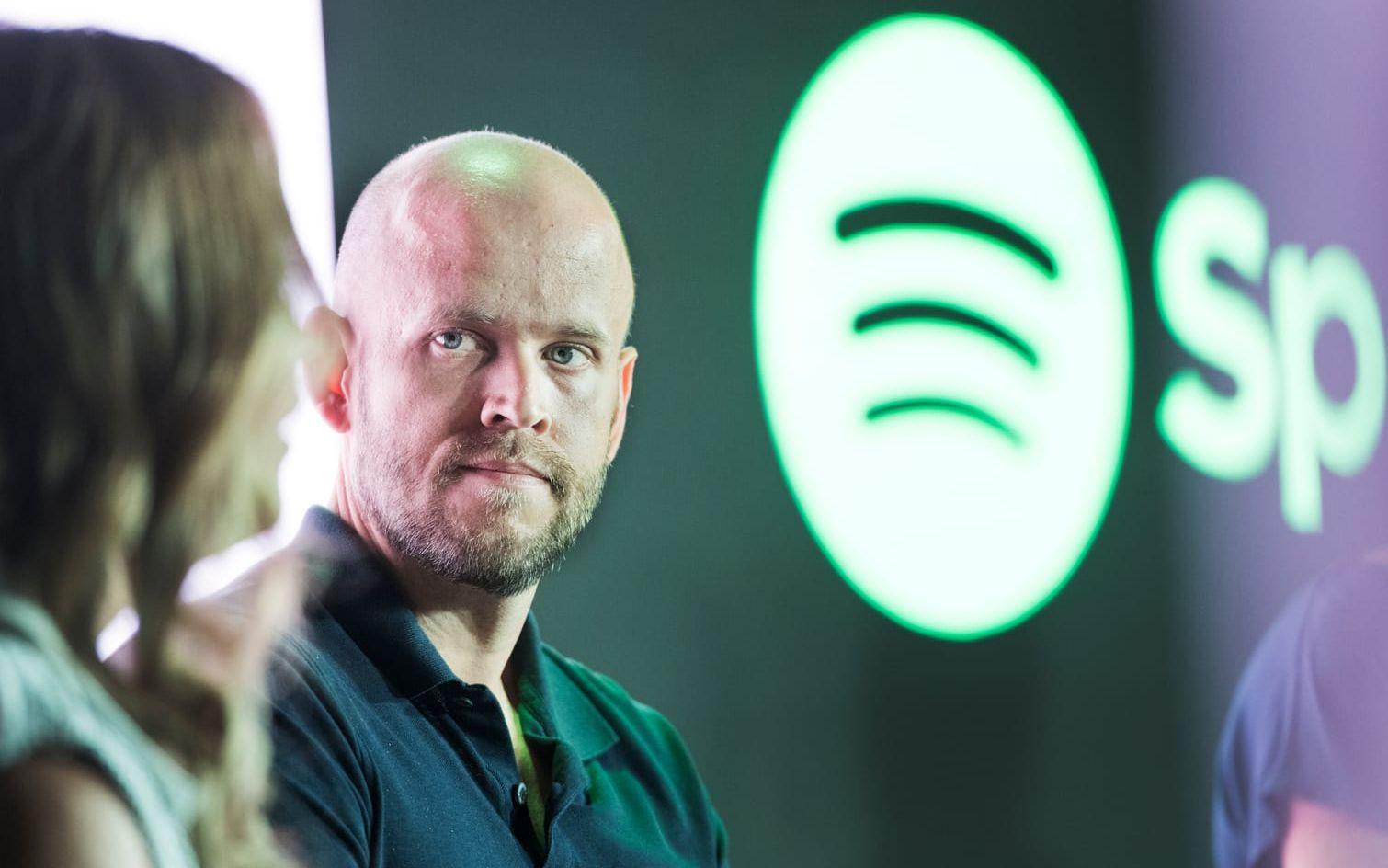 Spotifys aktiekurs har rasat sedan årsskiftet. Här storägaren Daniel Ek. Arkivbild.