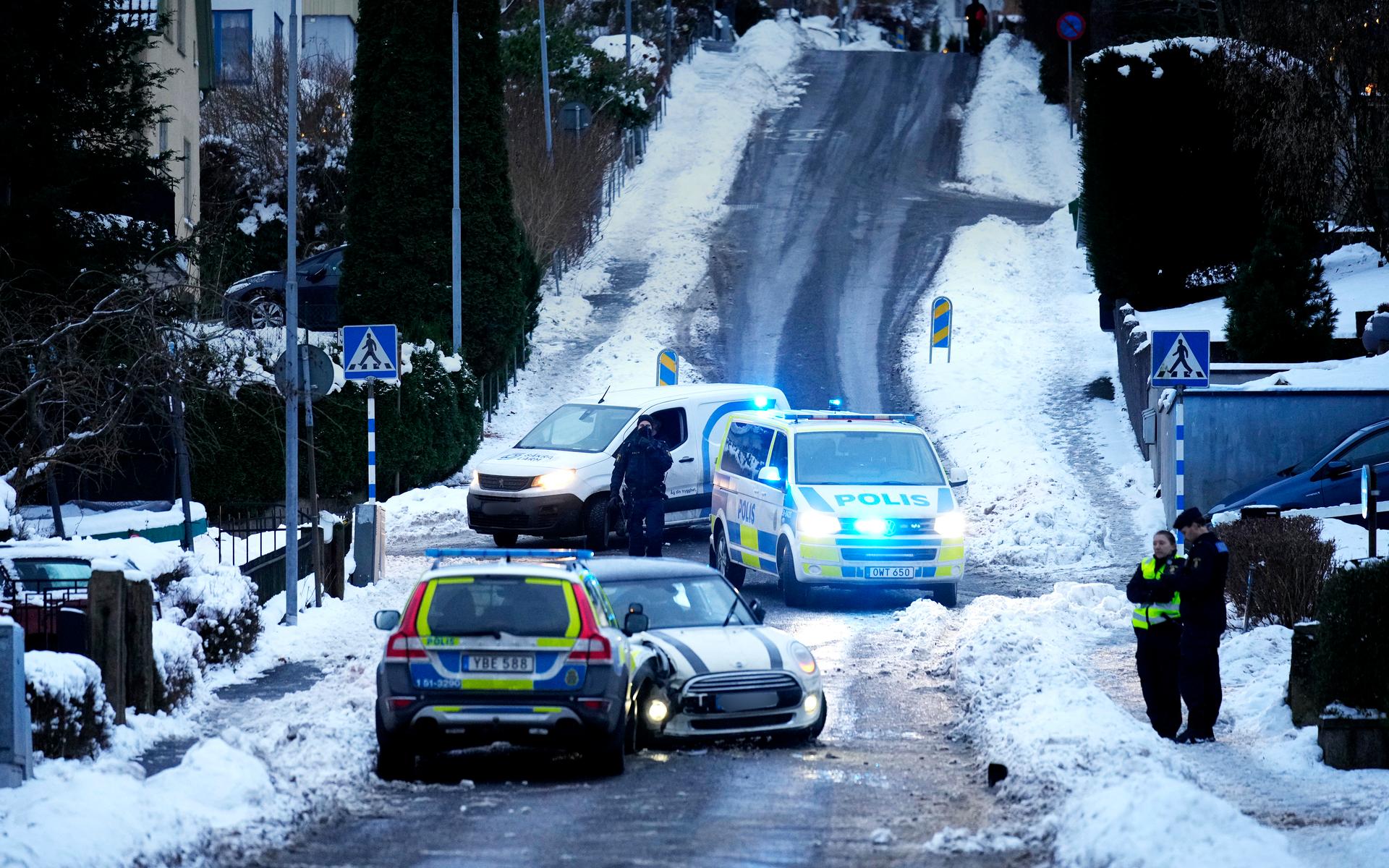 Polisen fick stopp på bilen i Sävedalen.