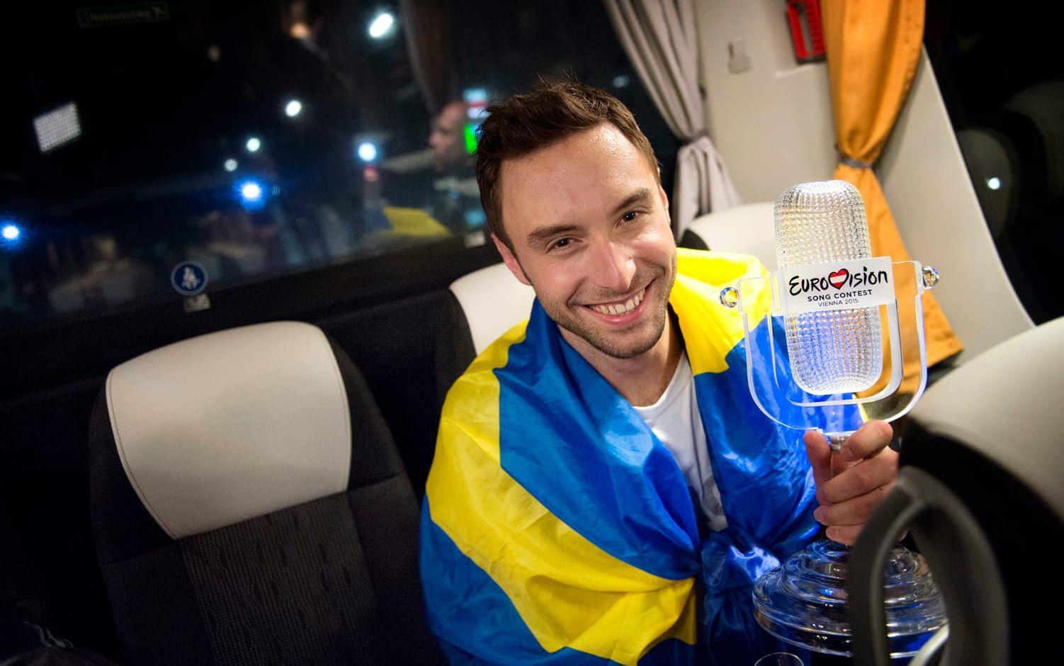 Måns Zelmerlöw vann Eurovision Song Contest 2015 med bidraget ”Heroes”... 
