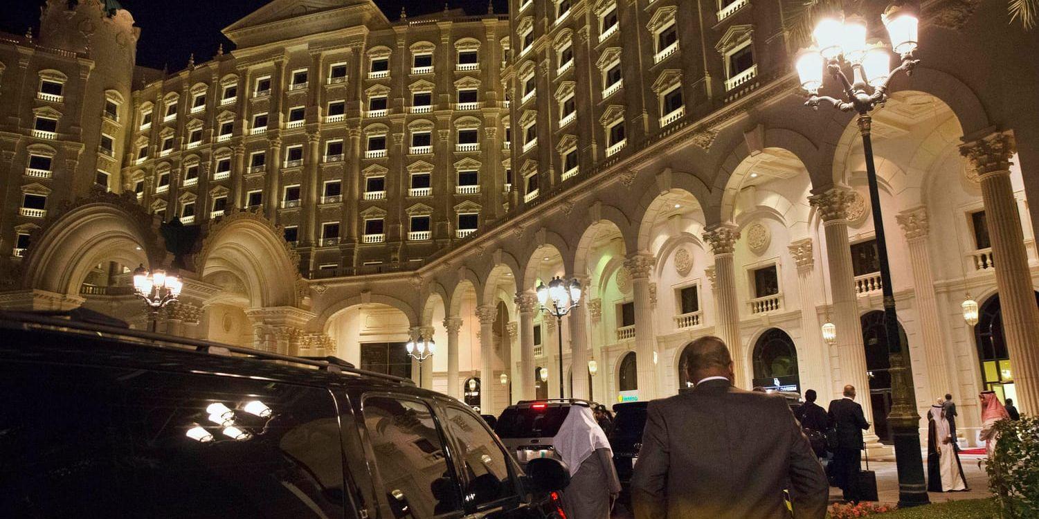 Hotell Ritz Carlton i den saudiska huvudstaden har fungerat som ett sorts lyxfängelse sedan november förra året. Nu återgår man till att bedriva hotellverksamhet igen. Arkivbild.