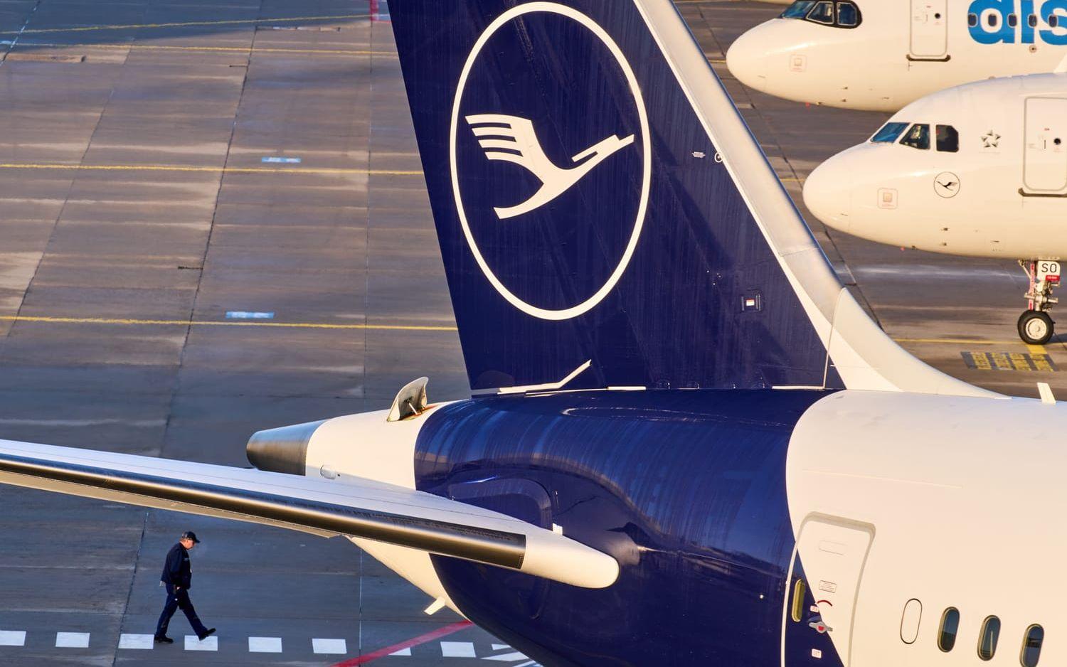 Flyg ställs in efter att Lufthansas piloter gått ut i strejk. Arkivbild. 