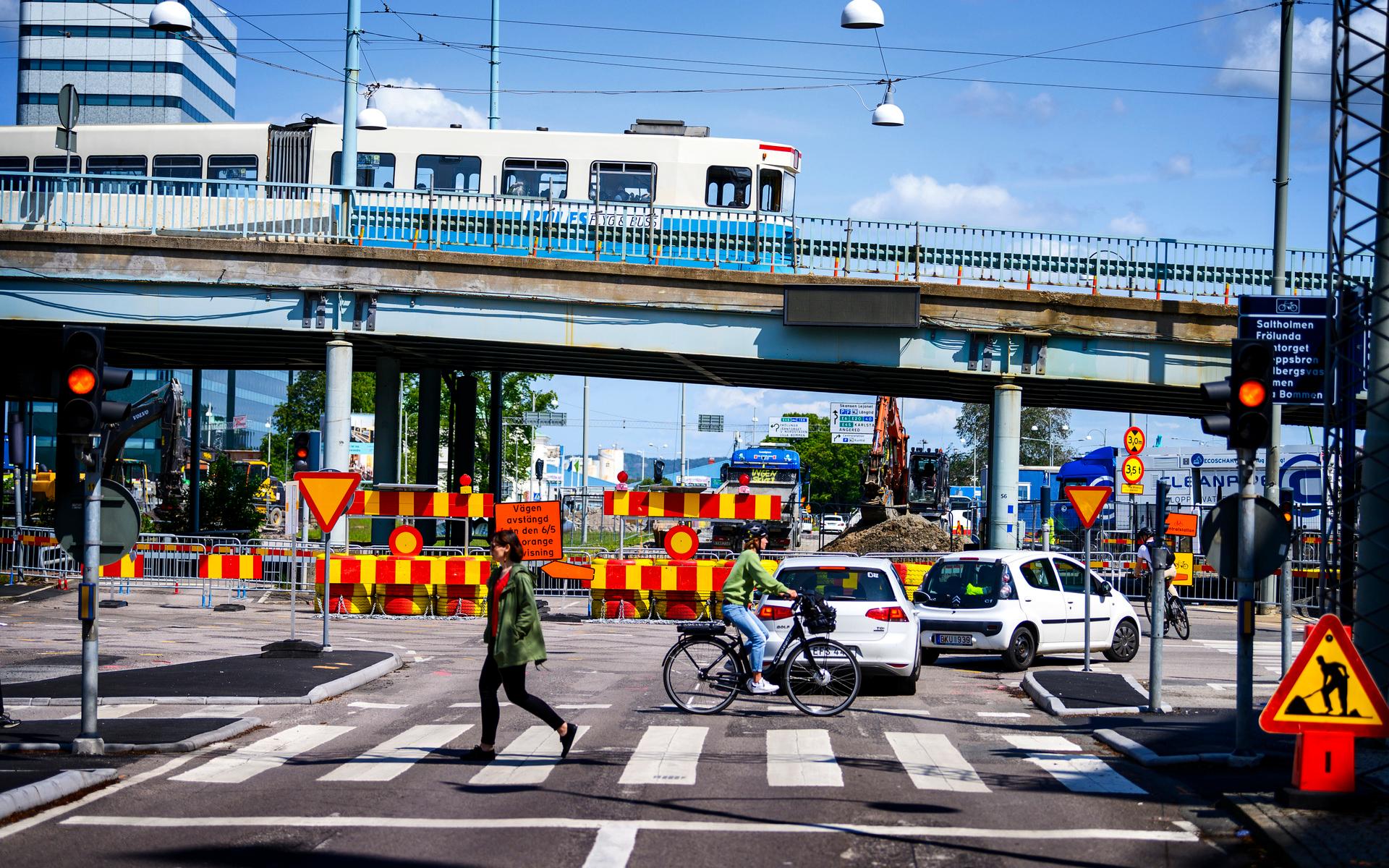 Stora byggprojekt begränsar framkomligheten i centrala Göteborg.