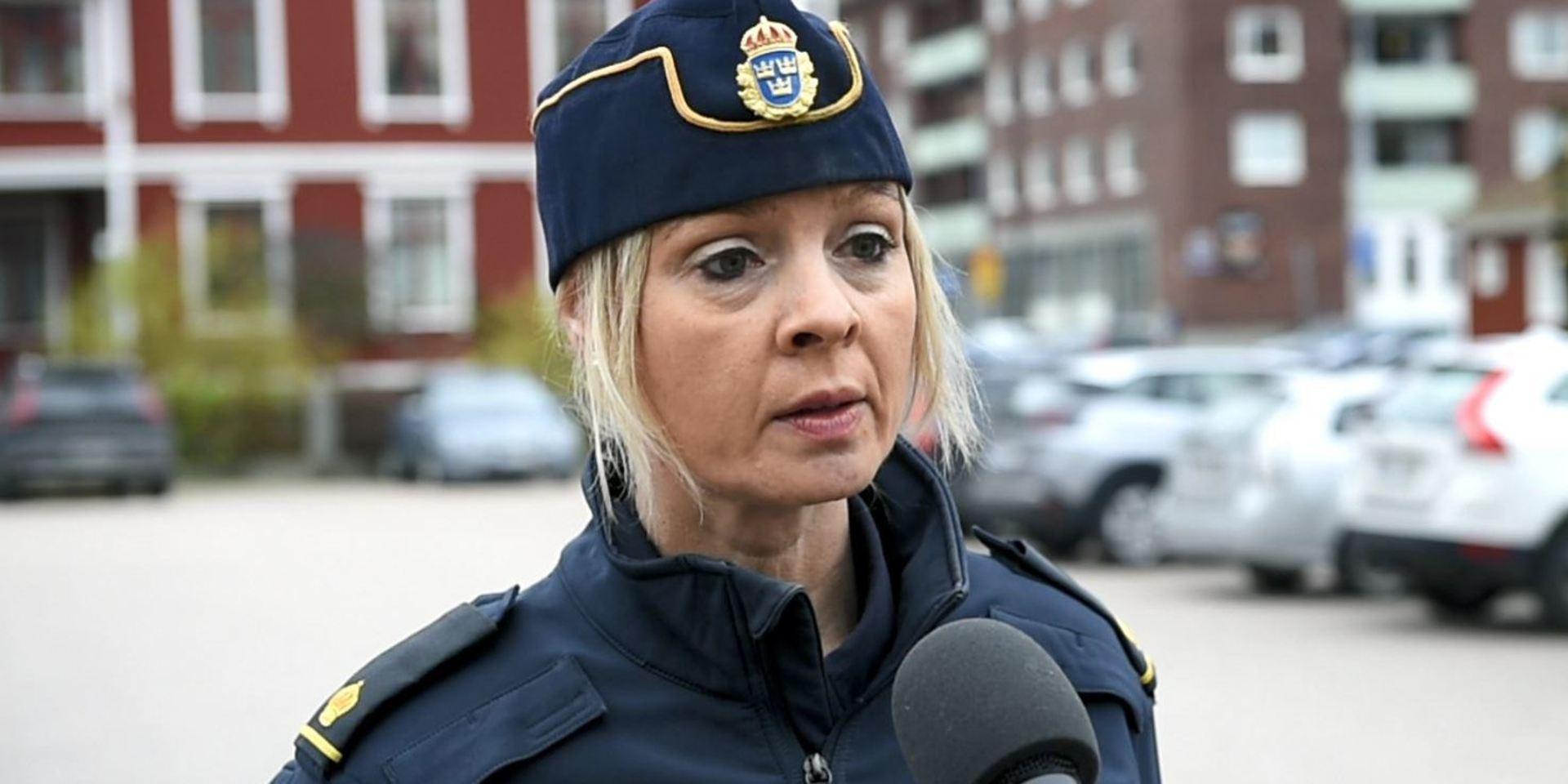 Anna Göransson, polisens presstalesperson.