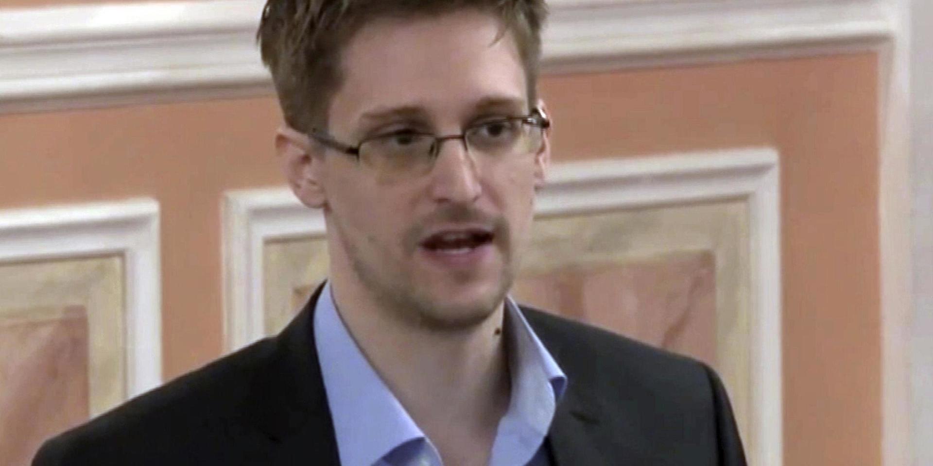 Den amerikanske visselblåsaren Edward Snowden. Arkivbild.
