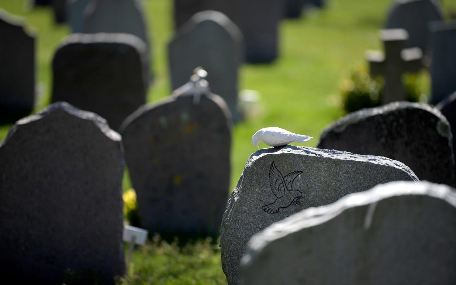 Gravstenen kan man utforma med hjälp av AI, tipsar Ulf Lernéus. Arkivbild.