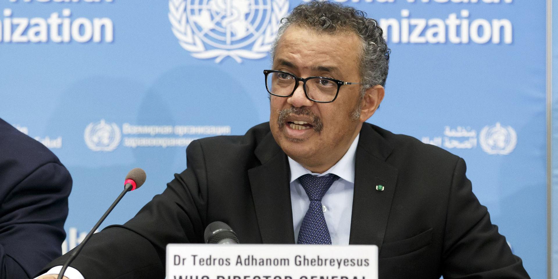 Tedros Adhanom Ghebreyesus, generaldirektör WHO. Arkivbild.