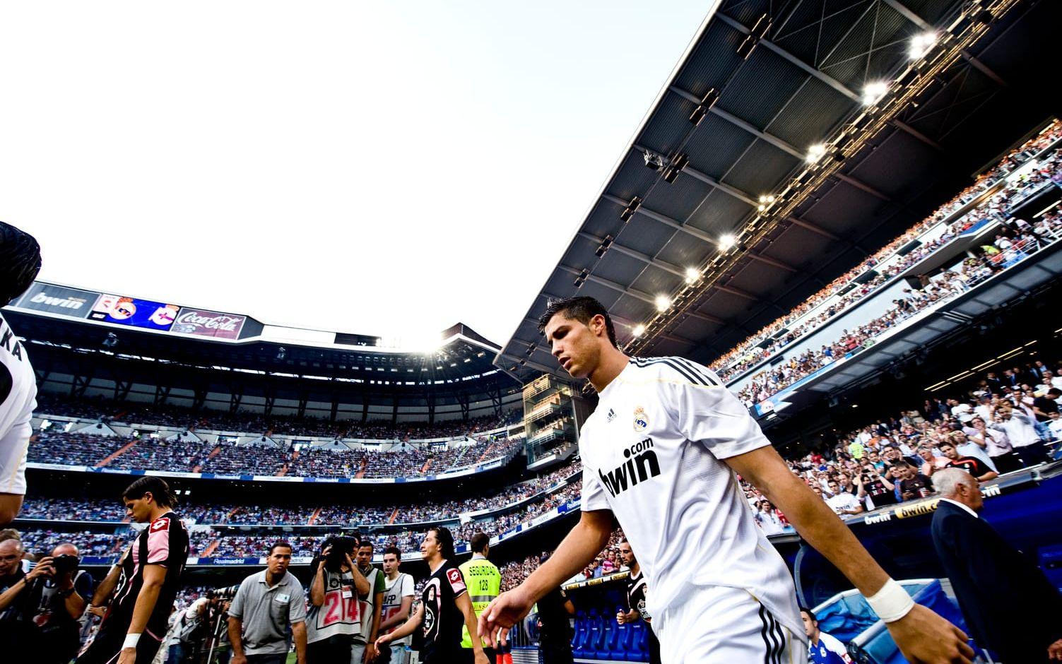 Och följdes sedan av Cristiano Ronaldo (bilden), Kaká, Gareth Bale och James Rodriguez. Foto: Bildbyrån