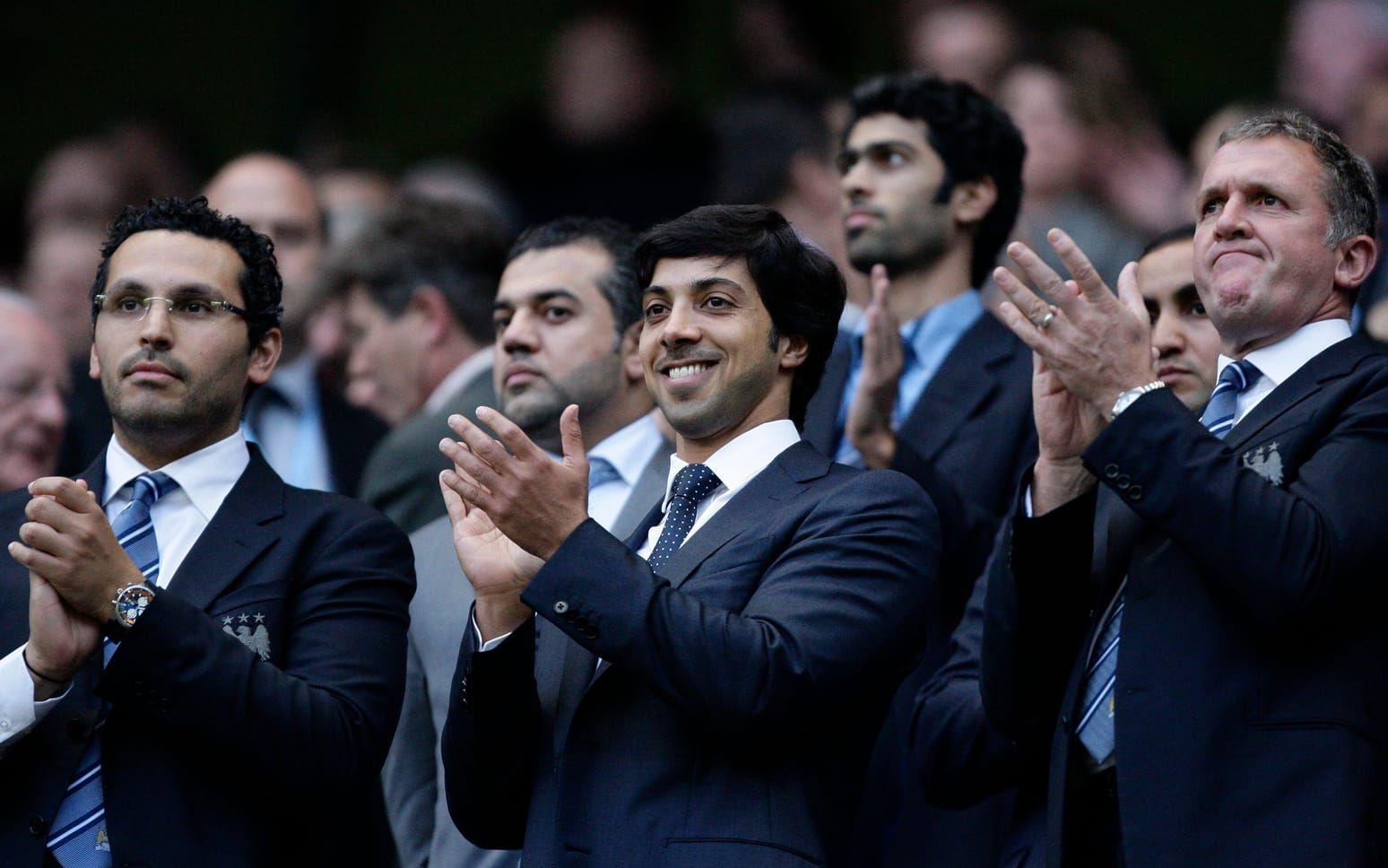 Schejk Mansour bin Zayed An-Nahyan styr klubben, och har gjort gigantiska investeringar i spelartruppen och träningsanläggningen.  Foto: TT