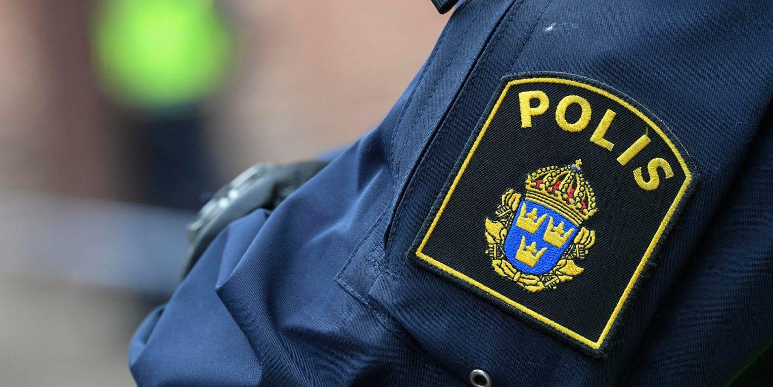 Polisen fick ingripa vid ett bråk vid ett politiskt möte i Lund. Två personer skadades. Arkivbild.