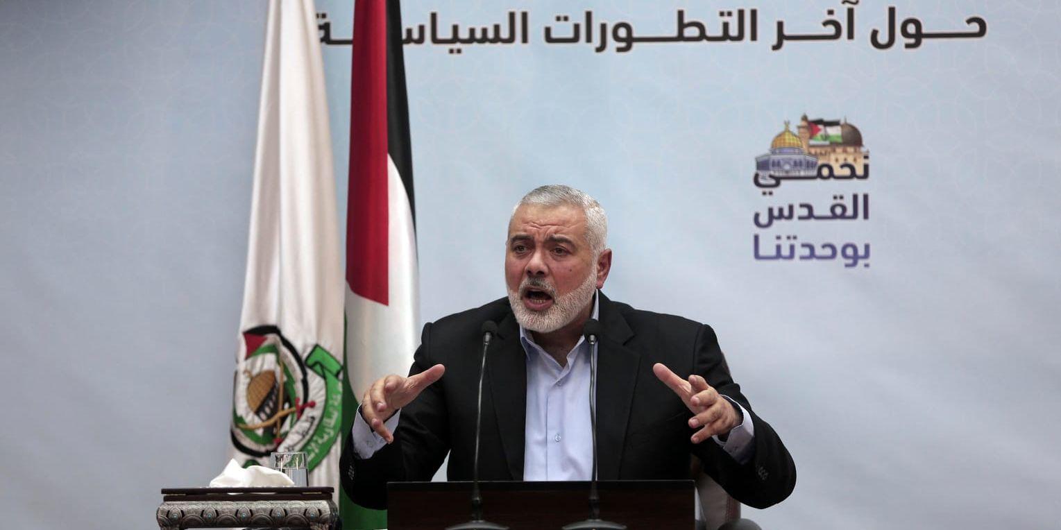 Den palestinske Hamasledaren Ismail Haniya. Arkivbild.