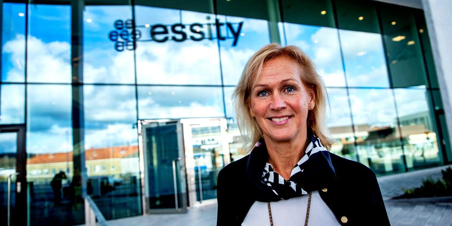Kersi Strandqvist, hållbarhetschef på Essity, konsaterar att hållbarhets- och klimatarbetet i koncernen - som tidigare var en del av SCA - sträcker sig långt tillbaka i tiden.