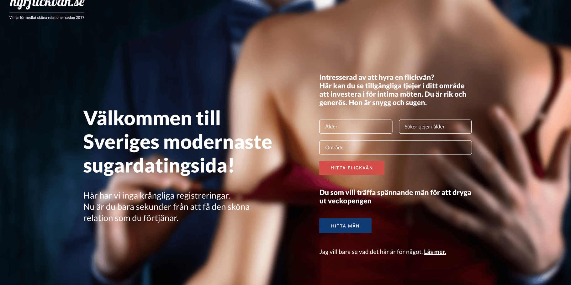 Sidan är i själva verket en del av en kampanj mot sexköp från antitrafficking-organisationerna Real Stars och Child10 med syfte att synliggöra att sugardating är en plattform för sexköp och att det är ett av de vanligaste sätten i Sverige att locka in unga, framförallt tjejer, i prostitution, skriver debattörerna. 