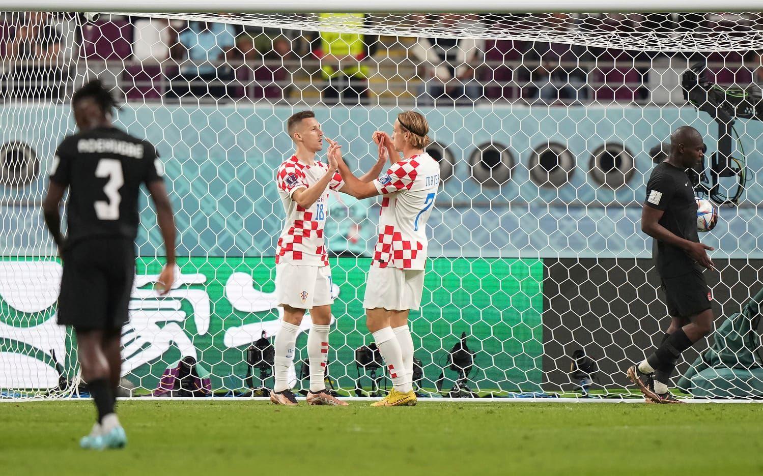 Bilder från Kroatien seger över Kanada. 