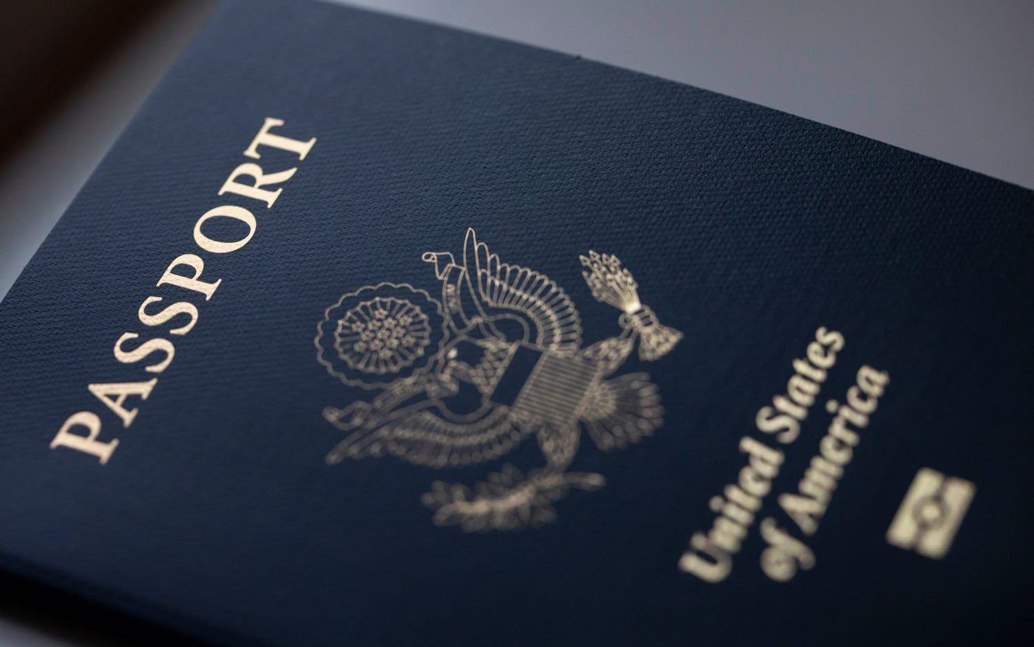 Amerikanskt pass. Arkivbild.