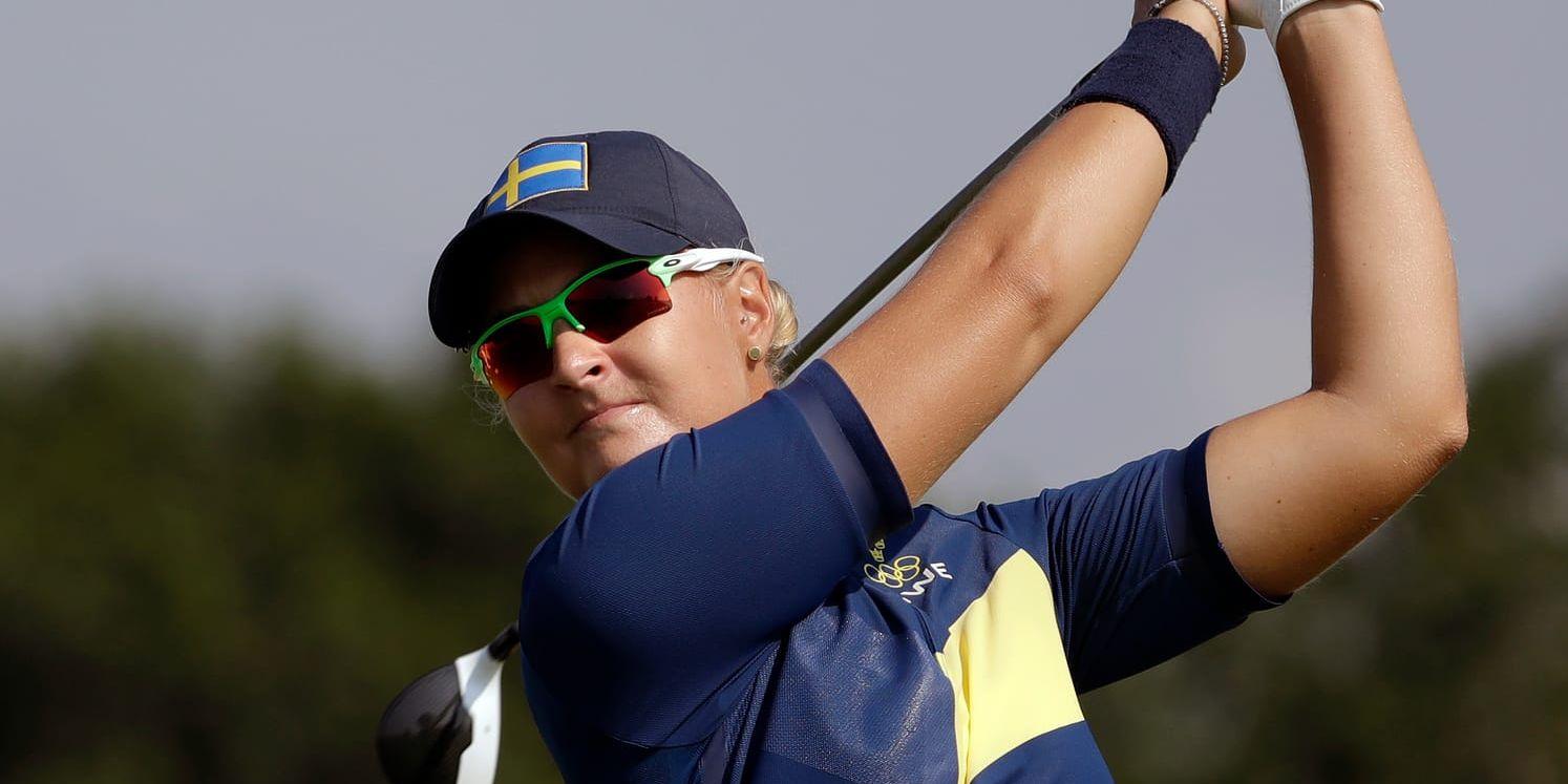 Anna Nordqvist trotsade sin sjukdom och avancerade i OS-golfen.