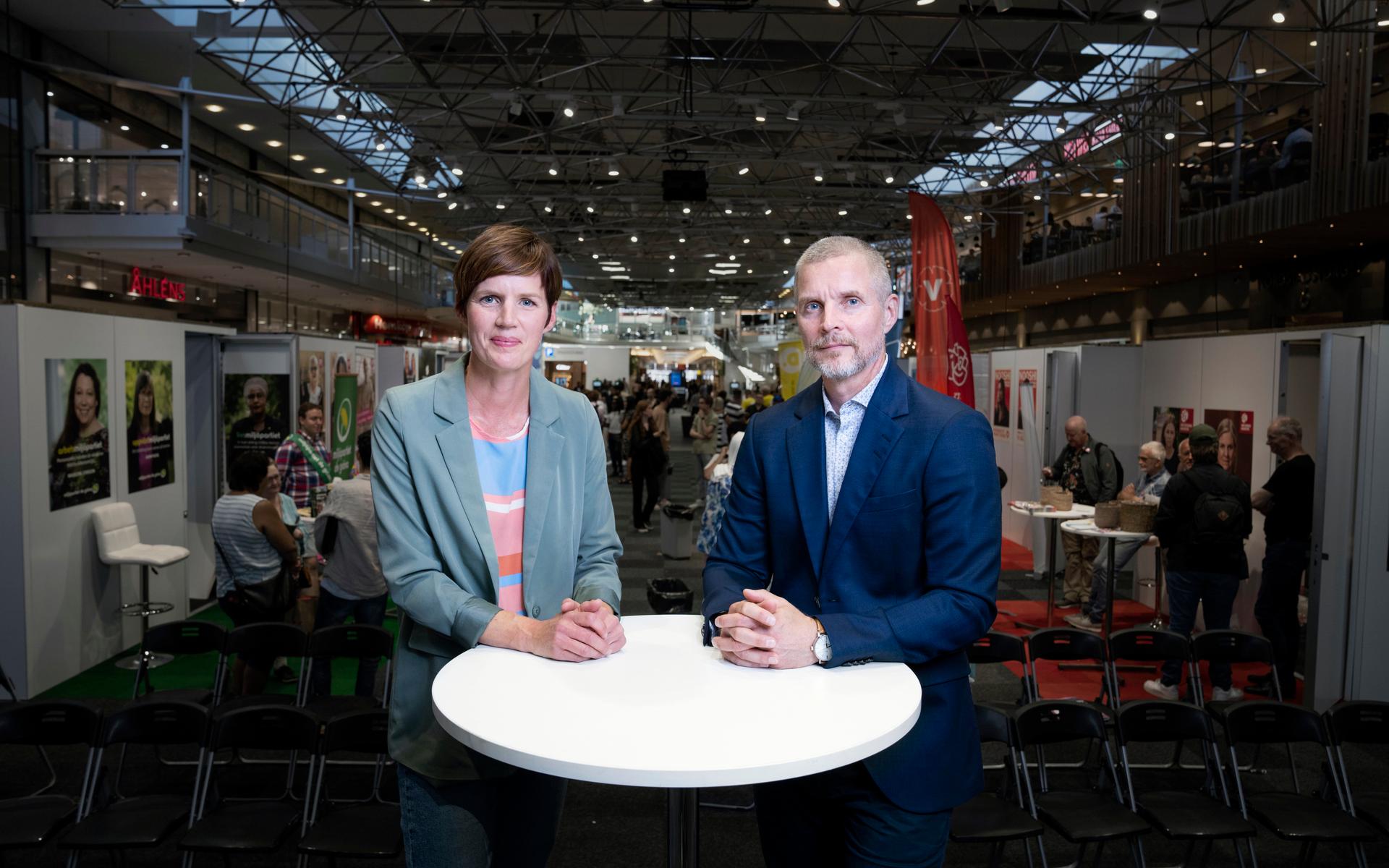 Kristina Petersen och Arne Larsson ska leda debatten i Nordstan.