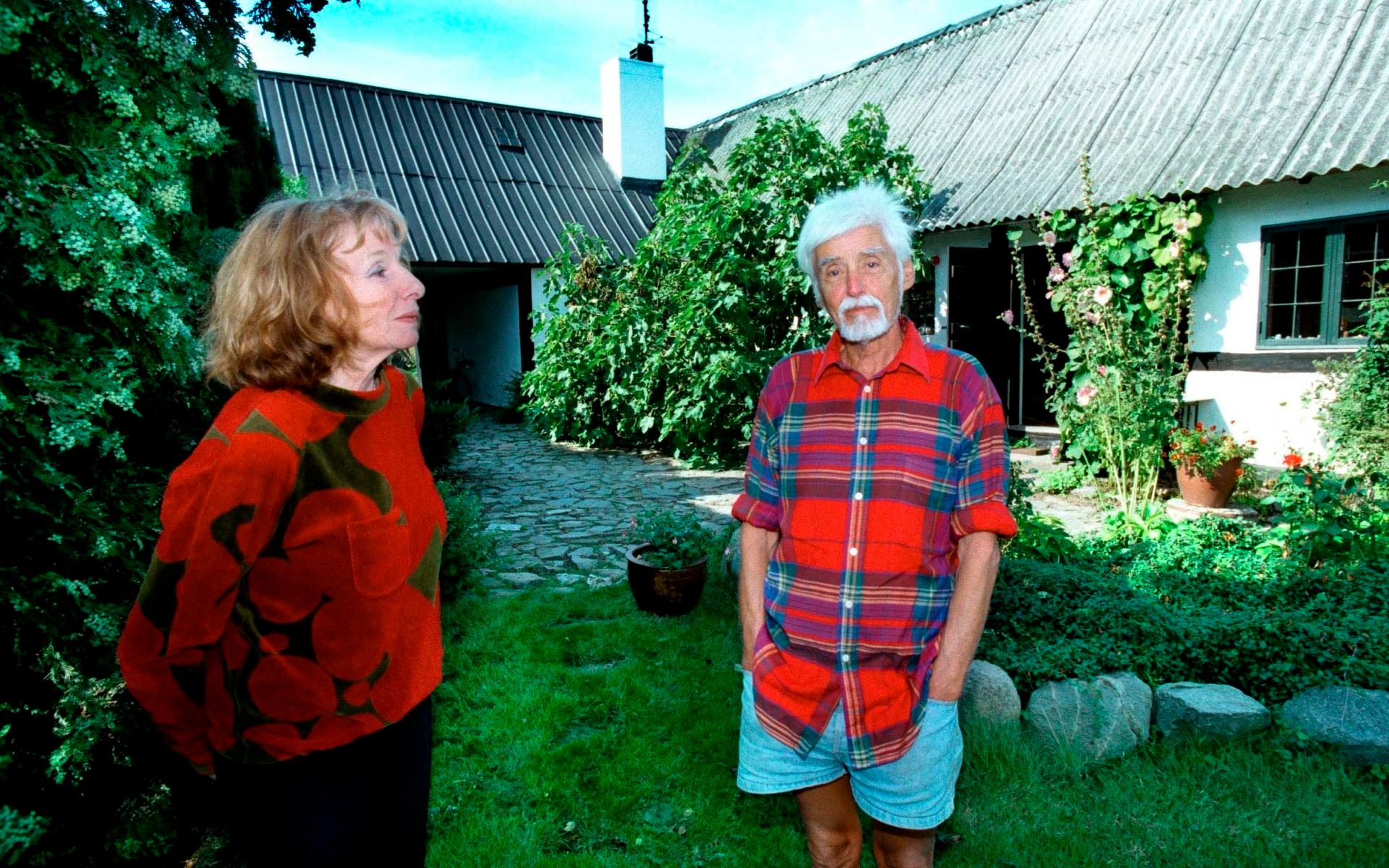 Bengt Anderberg och frun Astrid Anderberg på Bornholm 1996. Bengt dog 2008, 88 år gammal.