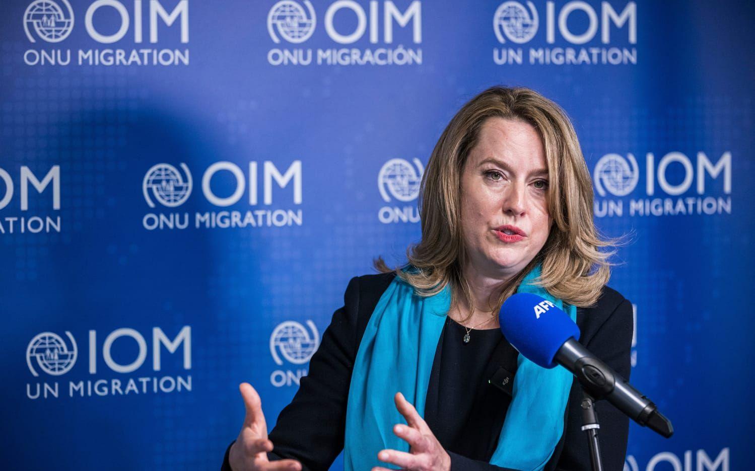 IOM-chefen Amy Pope.